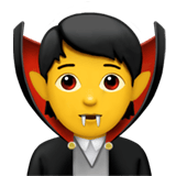 Vampire emoji, Apple, iOS 18.4