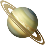 Ringed Planet emoji, Apple, iOS 18.4