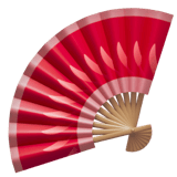 Folding Hand Fan emoji, Apple, iOS 18.4