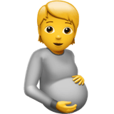 Pregnant Person emoji, Apple, iOS 18.4