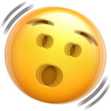 Shaking Face emoji, Apple, iOS 18.4