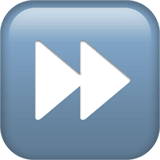 Fast-forward Button emoji, Apple, iOS 18.4