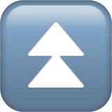 Fast Up Button emoji, Apple, iOS 18.4