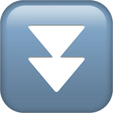 Fast Down Button emoji, Apple, iOS 18.4