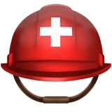 Rescue Worker’s Helmet emoji, Apple, iOS 18.4