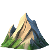 Mountain emoji, Apple, iOS 18.4