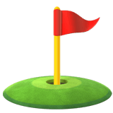 Flag in Hole emoji, Apple, iOS 18.4