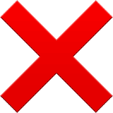 Cross Mark emoji, Apple, iOS 18.4
