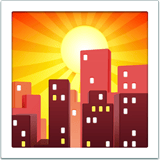 Sunset emoji, Apple, iOS 26
