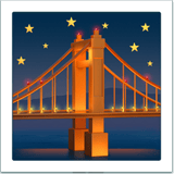 Bridge at Night emoji, Apple, iOS 26