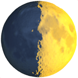 First Quarter Moon emoji, Apple, iOS 26