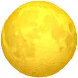 Full Moon emoji, Apple, iOS 26