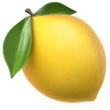 Lemon emoji, Apple, iOS 26