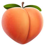 Peach emoji, Apple, iOS 26
