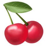 Cherries emoji, Apple, iOS 26