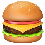 Hamburger emoji, Apple, iOS 26