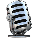 Studio Microphone emoji, Apple, iOS 26