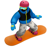 Snowboarder emoji, Apple, iOS 26