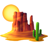 Desert emoji, Apple, iOS 26