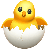 Hatching Chick emoji, Apple, iOS 26