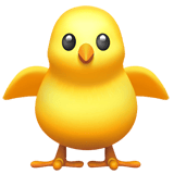 Front-facing Baby Chick emoji, Apple, iOS 26