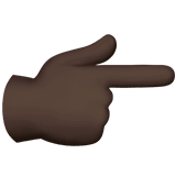 Backhand Index Pointing Right emoji, Apple, iOS 26