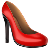 High-heeled Shoe emoji, Apple, iOS 26
