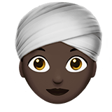 Person Wearing Turban emoji, Apple, iOS 26