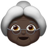 Old Woman emoji, Apple, iOS 26