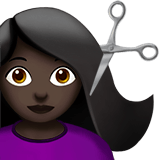 Person Getting Haircut emoji, Apple, iOS 26