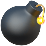 Bomb emoji, Apple, iOS 26