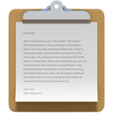 Clipboard emoji, Apple, iOS 26