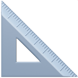 Triangular Ruler emoji, Apple, iOS 26