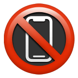 No Mobile Phones emoji, Apple, iOS 26