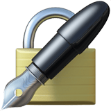 Locked with Pen emoji, Apple, iOS 26
