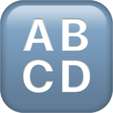 Input Latin Uppercase emoji, Apple, iOS 26