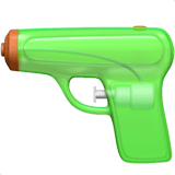 Water Pistol emoji, Apple, iOS 26