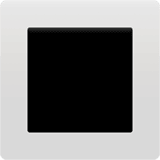 White Square Button emoji, Apple, iOS 26