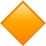 Large Orange Diamond emoji, Apple, iOS 26