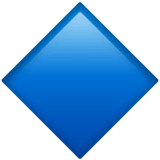 Large Blue Diamond emoji, Apple, iOS 26