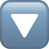 Downwards Button emoji, Apple, iOS 26