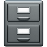 File Cabinet emoji, Apple, iOS 26