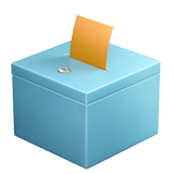 Ballot Box with Ballot emoji, Apple, iOS 26