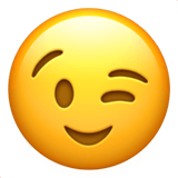 Winking Face emoji, Apple, iOS 26