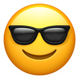Smiling Face with Sunglasses emoji, Apple, iOS 26