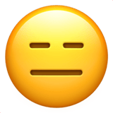 Expressionless Face emoji, Apple, iOS 26