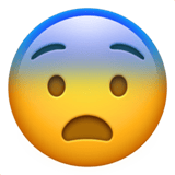 Fearful Face emoji, Apple, iOS 26