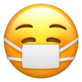 Face with Medical Mask emoji, Apple, iOS 26