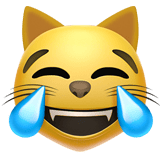 Cat with Tears of Joy emoji, Apple, iOS 26