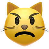 Pouting Cat emoji, Apple, iOS 26